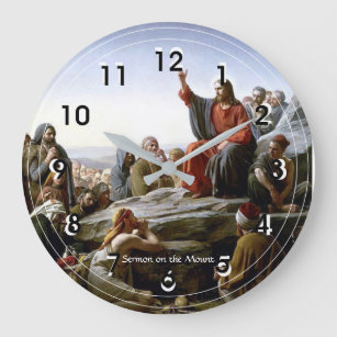 Relógio Grande Sermão no Monte, pintura cristã de arte