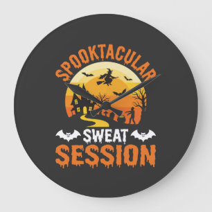 Relógio Grande Sessão de Suor Espetacular de Halloween Fitness
