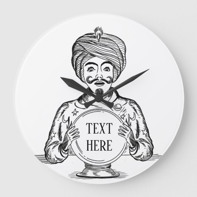 Relógio Grande Seu futuro "Personalizar Texto"  (Frente)