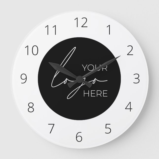 Relógio Grande Seu Promocional de logotipo comercial Empresa (Frente)