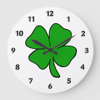 Relógio Grande Shamrock irlandês