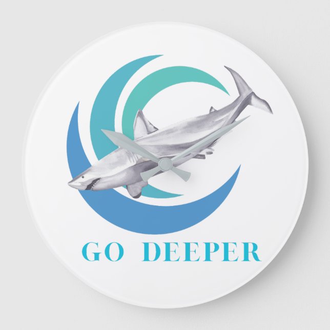 Relógio Grande Shark Clock (Frente)