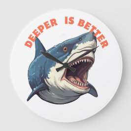 Relógio Grande Shark  Clock