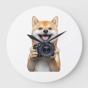 Relógio Grande Shiba Inu