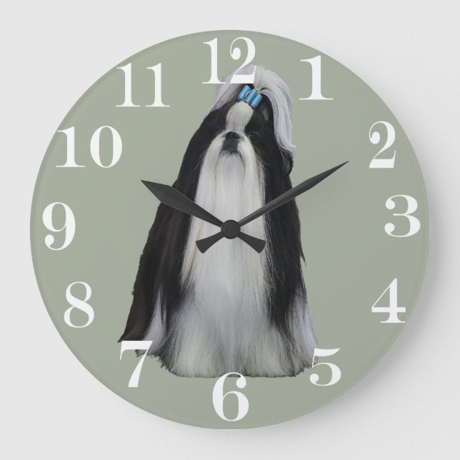 RELÓGIO GRANDE SHIH TZU (Frente)