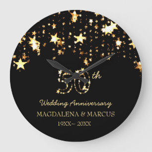 Relógio Grande Shiny Stars And Numbers