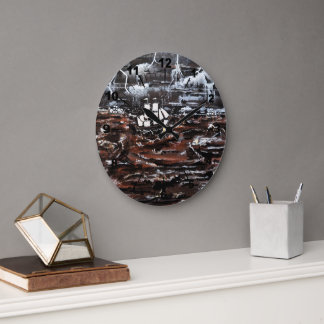 Relógio Grande Ships in a Storm Painting by Alfred Fox