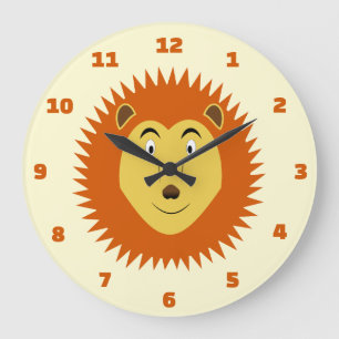 Relógio Grande Signo de Leão Aniversário Leão