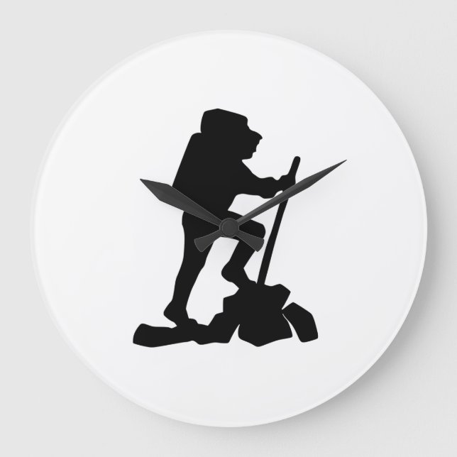 Relógio Grande silhueta preta de caminhonete simples (Frente)