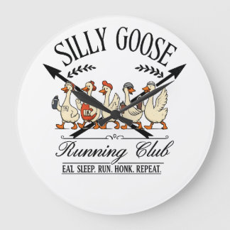 Relógio Grande Silly Goose Runner