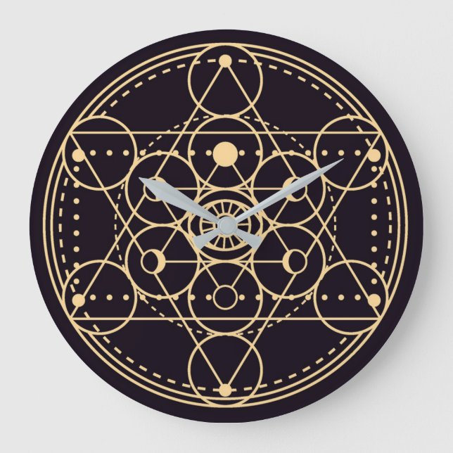 Relógio Grande Símbolo Celta/Wiccan (Frente)