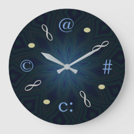 Relógio Grande símbolos contemporâneos infinito 001