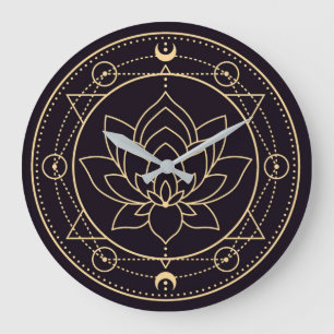 Relógio Grande Símbolos do Wiccan