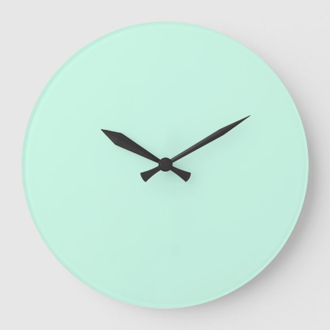 Relógio Grande simples e mínimo personalizado pastel personalizad (Frente)