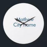 Relógio Grande simples letra inicial monograma adicionar sua letr<br><div class="desc">design</div>