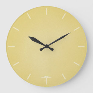 Relógio Grande Simples Tan Cinza Moderno