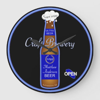Relógio Grande Sinal de Artesanato de cervejeira de cerveja