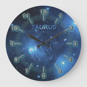 Relógio Grande Sinal Taurus zodiac