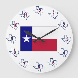 Relógio Grande Sinalizador Texas Lone Star