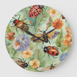 Relógio Grande Sinfonia do Inseto botânico