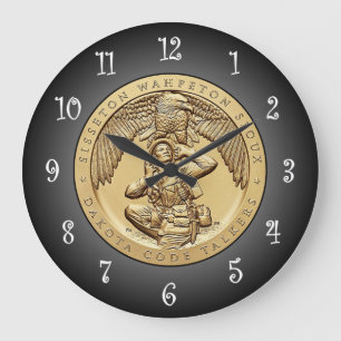 Relógio Grande Sisseton Wahpeton Oyate Sioux Code Talkers ~