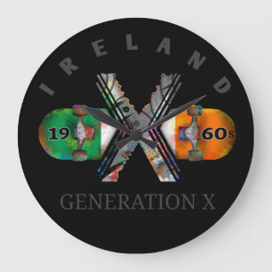 Relógio Grande skate da geração X Ireland dos anos 60