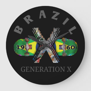 Relógio Grande skate do brasileiro da geração X dos anos 60