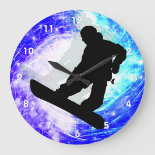 Relógio Grande Snowboarder no Whiteout