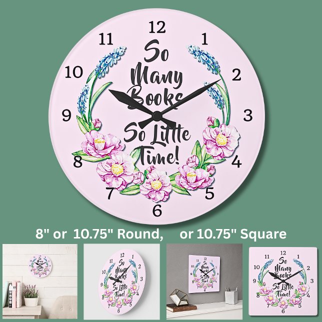 Relógio Grande So Many Books So Little Time (Criador carregado)