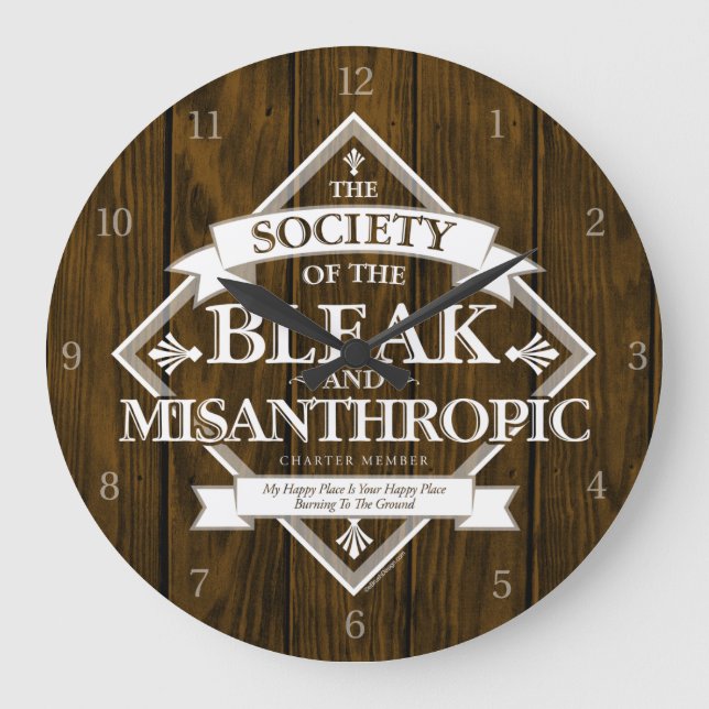 Relógio Grande Sociedade do Bleak e Misantrópico (Frente)