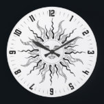 Relógio Grande Sol Celestial Vintage Sun Burst Face<br><div class="desc">Um relógio de sol celestial antigo.</div>