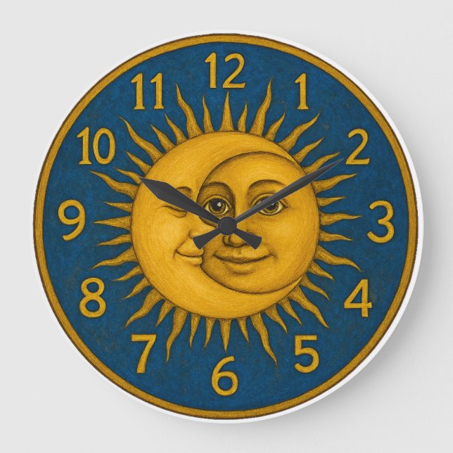 Relógio Grande Sol e Lua (Frente)
