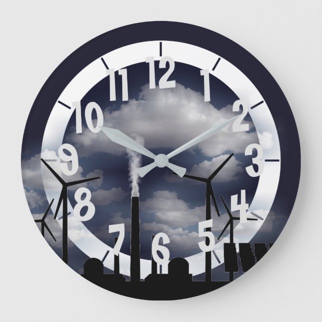 Relógio Grande Solar Wind Power (Frente)