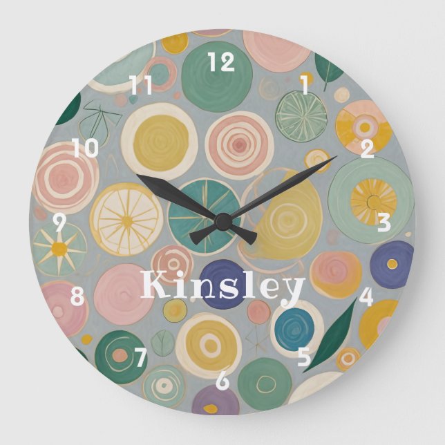 Relógio Grande Sonho Caleidoscópio Personalizado (Frente)