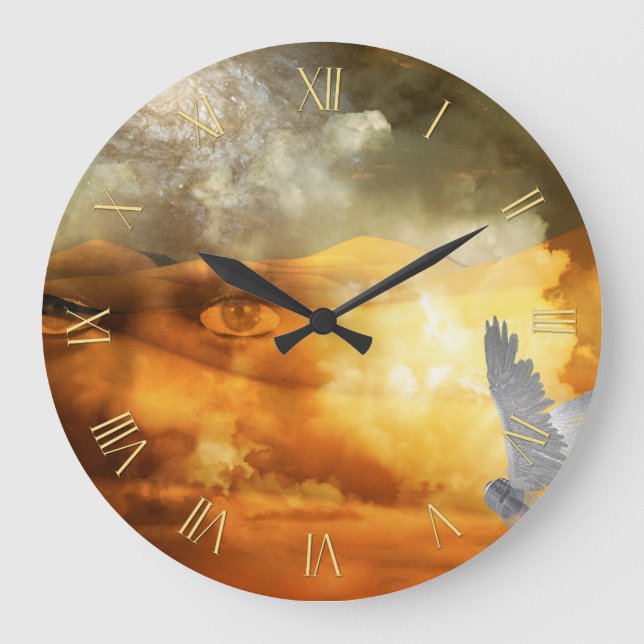 Relógio Grande Sonho com cara de céu (Frente)