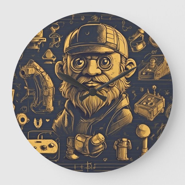 Relógio Grande Sonhos de Arcade Retroativa (Frente)