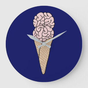 Relógio Grande Sorvete Brain Freeze