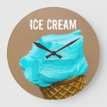 Sorvete com macro waffle