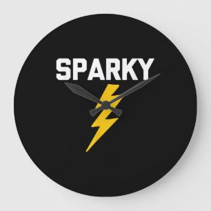 Relógio Grande Sparky Engraçado Dizendo Sarcástico Novelista Elét