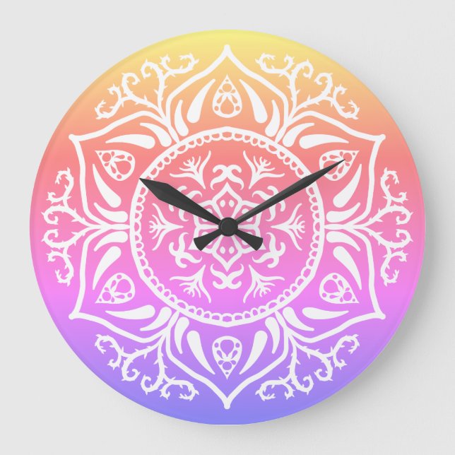 Relógio Grande Special Edition Rosenn Mandala (Frente)