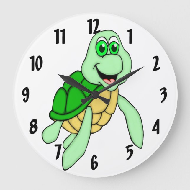 Relógio Grande Speedy Turtle (Frente)