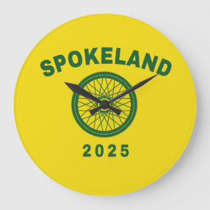 Relógio Grande Spokeland Oakland ciclando o ciclista californiano