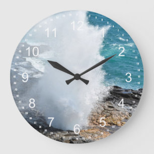 Relógio Grande Spouting Horn em Kauai, Havaí