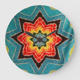 Relógio Grande Star Tie Dye