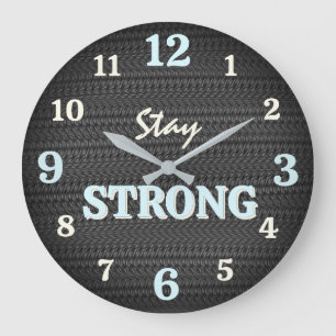 Relógio Grande Stay Strong Industrial Gym