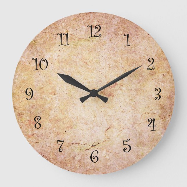 Relógio Grande Stone Look Kitchen Wall Clocks (Frente)