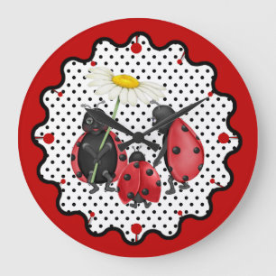 Relógio Grande Stroll da Família Ladybug