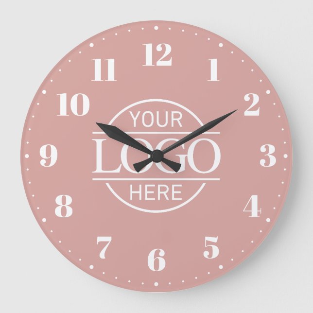 Relógio Grande Stylish Branded Company Business Logo Promotional (Frente)