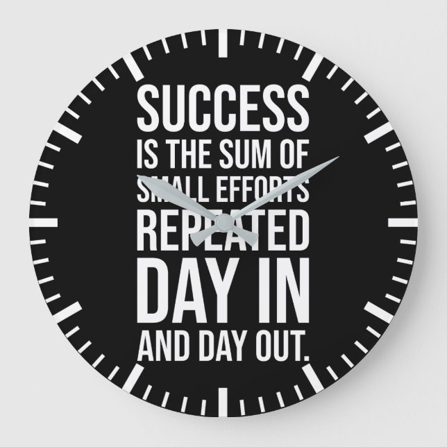Relógio Grande Sucesso É Uma Soma De Pequenos Esforços - Gym, Hus (Frente)