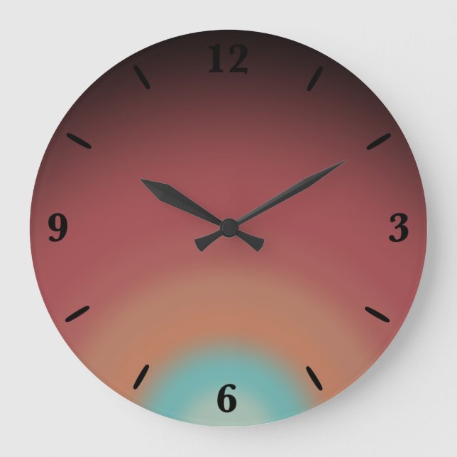 Relógio Grande Sudoeste do Deserto do Sudoeste Design (Frente)